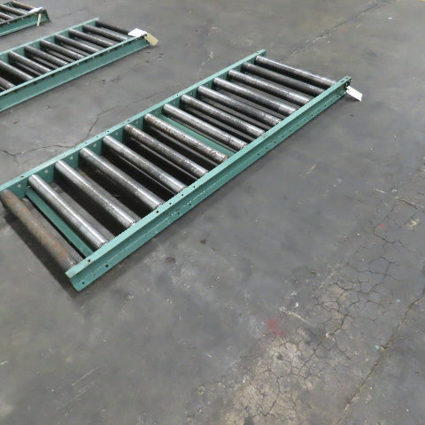 Roach 30" x 84" Heavy Steel Roller Gravity Conveyor 2.5" OD 27" BF 6" Centers