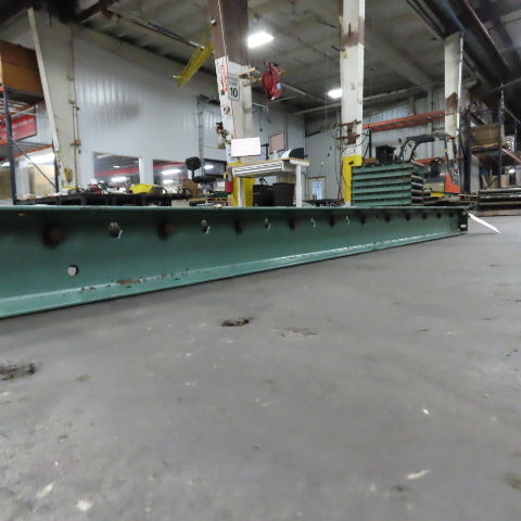 Roach 30" x 84" Heavy Steel Roller Gravity Conveyor 2.5" OD 27" BF 6" Centers