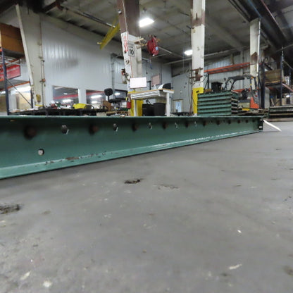 Roach 30" x 84" Heavy Steel Roller Gravity Conveyor 2.5" OD 27" BF 6" Centers