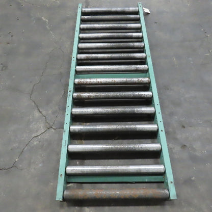 Roach 30" x 84" Heavy Steel Roller Gravity Conveyor 2.5" OD 27" BF 6" Centers
