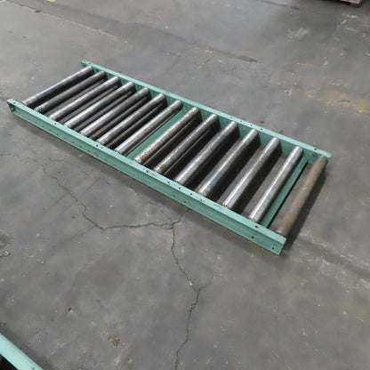 Roach 30" x 84" Heavy Steel Roller Gravity Conveyor 2.5" OD 27" BF 6" Centers