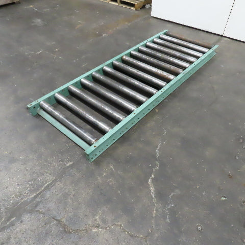 Roach 30" x 84" Heavy Steel Roller Gravity Conveyor 2.5" OD 27" BF 6" Centers