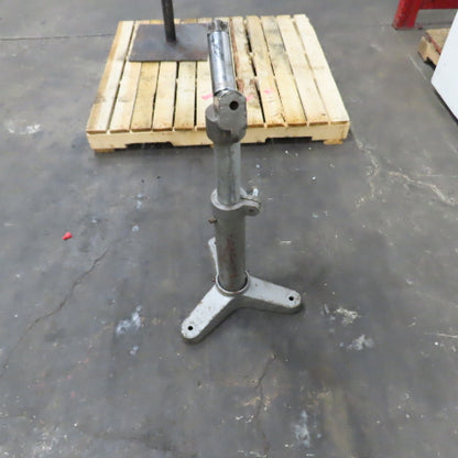 Heavy Duty Saw Cut Off Support V-Head Roller Stand Adjustable Height 24" To 38"