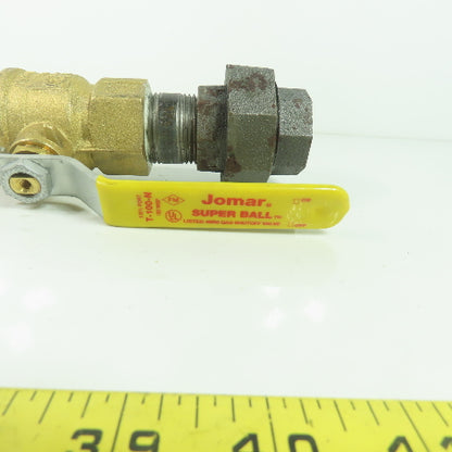 1" NPT x 12" Long Flexible Gas Line Assembly W/ Ball Valve & Union