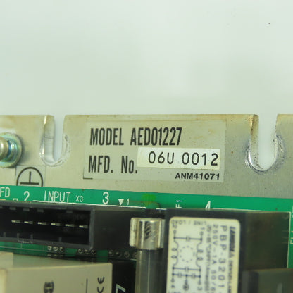 Panasonic Matsushita AED01227 Servo Amplifier Drive