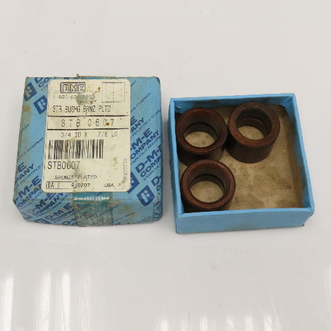 DME STB 0607 3/4" x 7/8" Bronze Plated Straight Bushing Set Of 3
