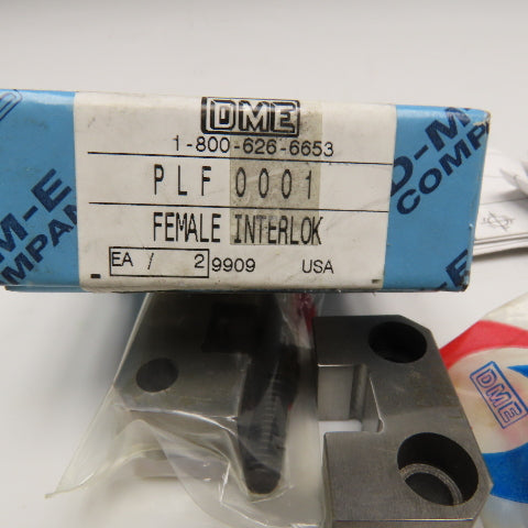 DME PLF0001 1-1/2" Straight Side Female Interlock Hardened Steel Set Of 2