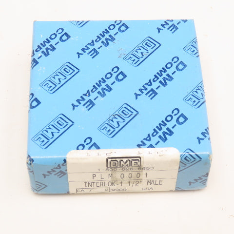 DME PLM0001 1-1/2" Straight Side Male Interlock Hardened Steel Set Of 2