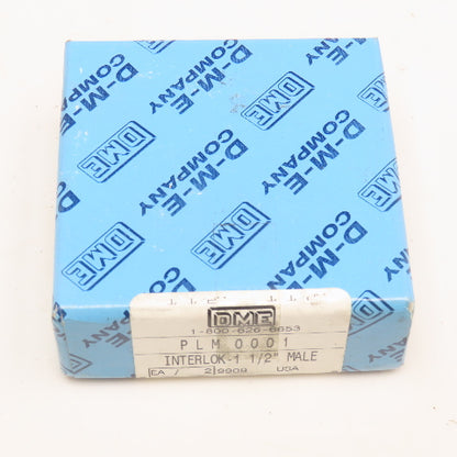 DME PLM0001 1-1/2" Straight Side Male Interlock Hardened Steel Set Of 2