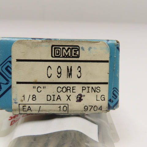 DME C9M3 "C" Core Ejector Pin Soft 1/8" x 3" Lot Of 6