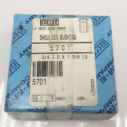 DME 5701 3/4" x 1-3/8" Shouldered Leader Pin Bushing Set Of 4