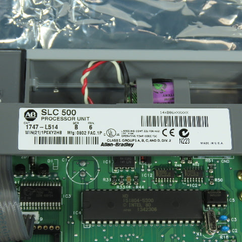 Allen Bradley 1747-L514 Ser B FRN 6 SLC 500 CPU 5/01 Processor Unit (Clean)