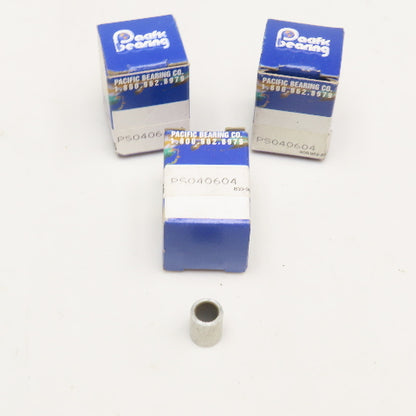 PBC Linear PS0406-04 1/4" x 1/2" Long Linear Sleeve Bearing Bushing Lot Of 3