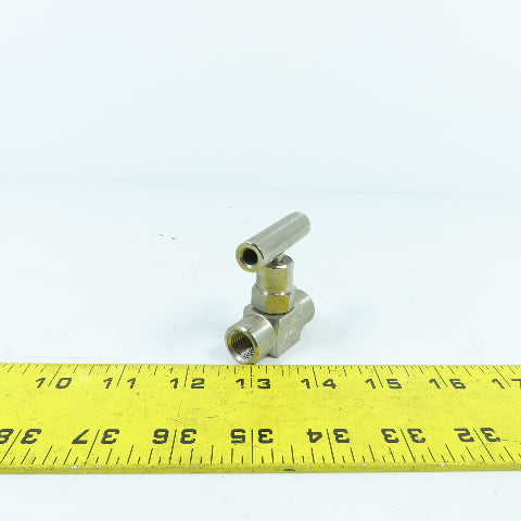 Acutek NV20005CSH Flow Control Needle Valve 6000PSI 1/4" NPT F-F Steel
