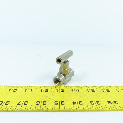 Acutek NV20005CSH Flow Control Needle Valve 6000PSI 1/4" NPT F-F Steel