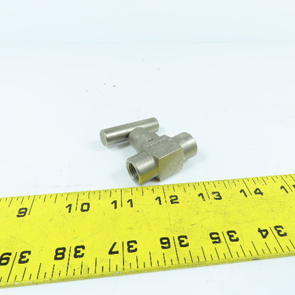Acutek NV20005CSH Flow Control Needle Valve 6000PSI 1/4" NPT F-F Steel