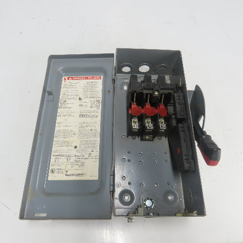 Square D HU361 30A Non-Fusible Heavy Duty Safety Disconnect Switch 600V AC Type1