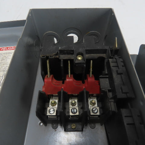Square D HU361 30A Non-Fusible Heavy Duty Safety Disconnect Switch 600V AC Type1