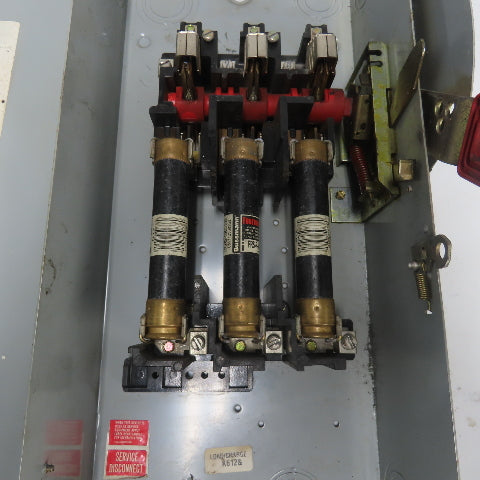 General Electric 60A Heavy Duty Safety Disconnect Switch 600V AC Fusible
