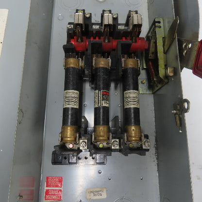 General Electric 60A Heavy Duty Safety Disconnect Switch 600V AC Fusible