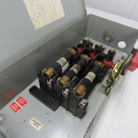 General Electric 60A Heavy Duty Safety Disconnect Switch 600V AC Fusible