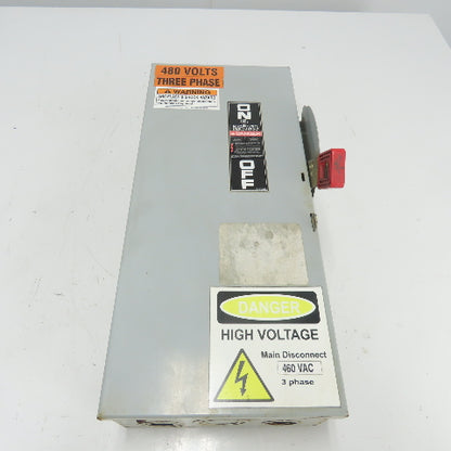 General Electric 60A Heavy Duty Safety Disconnect Switch 600V AC Fusible