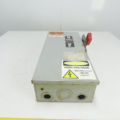 General Electric 60A Heavy Duty Safety Disconnect Switch 600V AC Fusible
