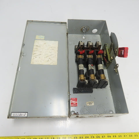 General Electric 60A Heavy Duty Safety Disconnect Switch 600V AC Fusible
