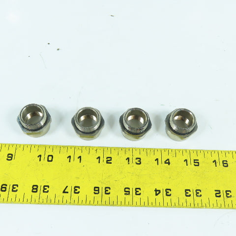 1/2" NPT x 7/8"-18 Stainless Steel Adapter Coupling Lot Of 4