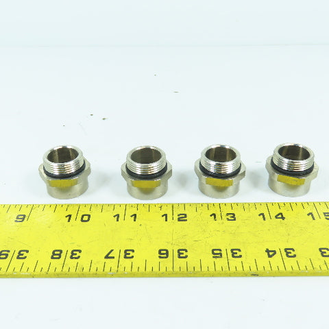 1/2" NPT x 7/8"-18 Stainless Steel Adapter Coupling Lot Of 4