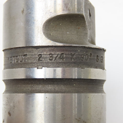 Metcut 2-3/4" Diam. 90° Counterbore 6 Flute Radial Drive Quick Change Cutter