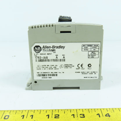 Allen Bradley 1762-IA8 Ser A Rev A MicroLogix 8 Point 120VAC Input Module