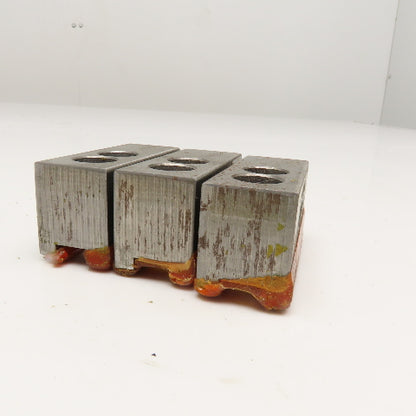 H&R Manf. 164895-SJ 2-1/2" x 1" x 1-1/4" Steel Serrated Lathe Chuck Jaw Lot/3