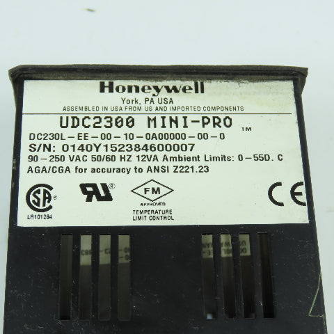 Honeywell DC230L-EE-00-10-0A00000-00-0 Mini-Pro Temperature Controller Base ONLY