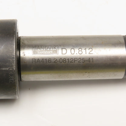 Sandvik RA416.-0812P25-41 D 0.812 Indexing Insert Coolant Fed Drill 7-3/4" OAL