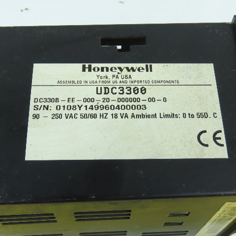 Honeywell DC330B-EE-000-20-0A00000-00-0 UDC3300 Temperature Controller Base Only