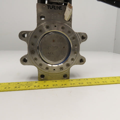 Tufline 821 ST2 4" Stainless Steel Butterfly Valve 100PSI 450°F