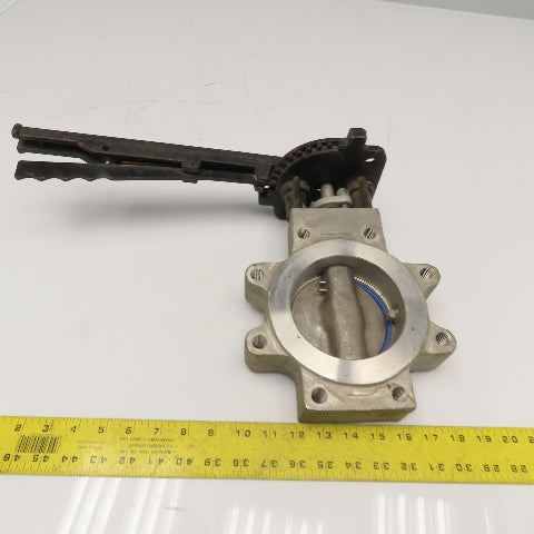 Tufline 821 ST2 4" Stainless Steel Butterfly Valve 100PSI 450°F
