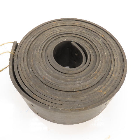 30' Long x 6" Wide Bucket Elevator Conveyor Rubber Belt W/ Holes 8" Centers