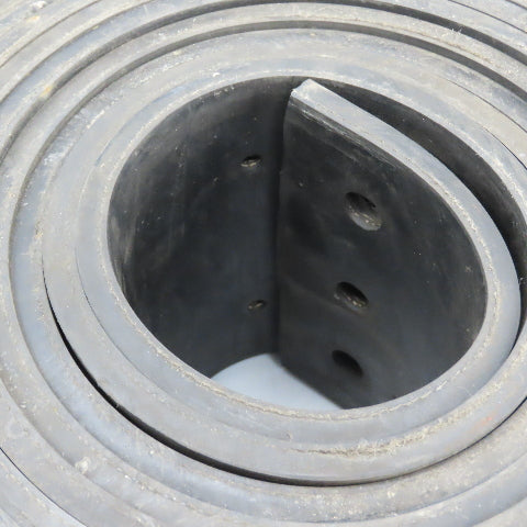 30' Long x 6" Wide Bucket Elevator Conveyor Rubber Belt W/ Holes 8" Centers