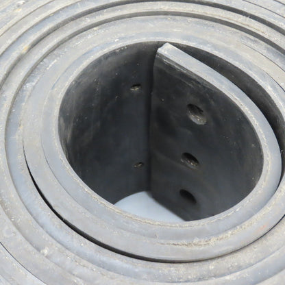30' Long x 6" Wide Bucket Elevator Conveyor Rubber Belt W/ Holes 8" Centers