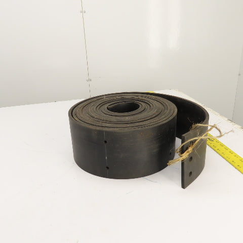 30' Long x 6" Wide Bucket Elevator Conveyor Rubber Belt W/ Holes 8" Centers
