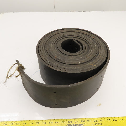 30' Long x 6" Wide Bucket Elevator Conveyor Rubber Belt W/ Holes 8" Centers