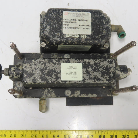 Fairchild TFI5221-40 Electro-Pneumatic Transducer 4-20/10-50mA 20PSIG