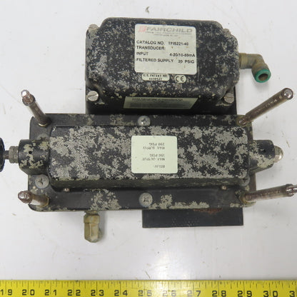 Fairchild TFI5221-40 Electro-Pneumatic Transducer 4-20/10-50mA 20PSIG