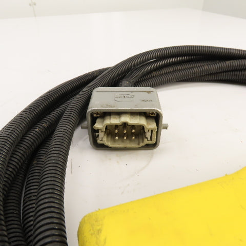 Schneider 25' Long 2-Push Button Hand-Held Hoist Pendant Up-Down W/Harting Plug