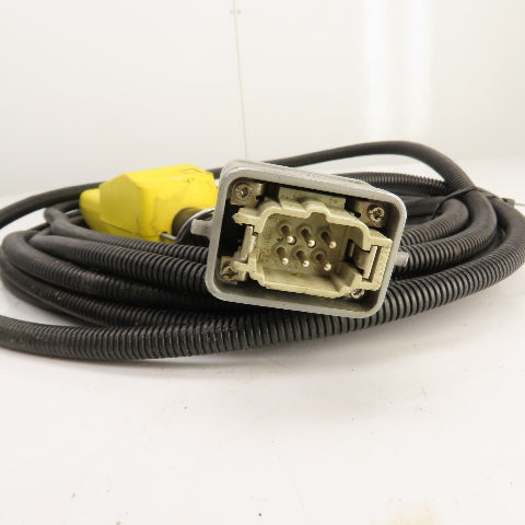 Schneider 25' Long 2-Push Button Hand-Held Hoist Pendant Up-Down W/Harting Plug