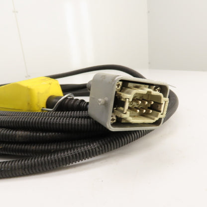 Schneider 25' Long 2-Push Button Hand-Held Hoist Pendant Up-Down W/Harting Plug