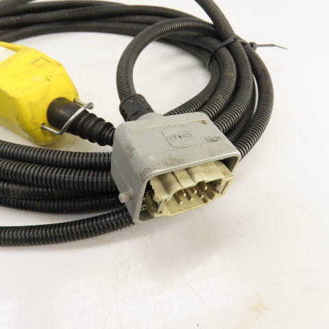 Schneider 25' Long 2-Push Button Hand-Held Hoist Pendant Up-Down W/Harting Plug