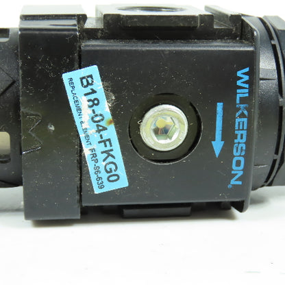 Wilkerson B18-04-FKG0 Compressed Air Filter Regulator 0-125PSIG 1/2" NPT